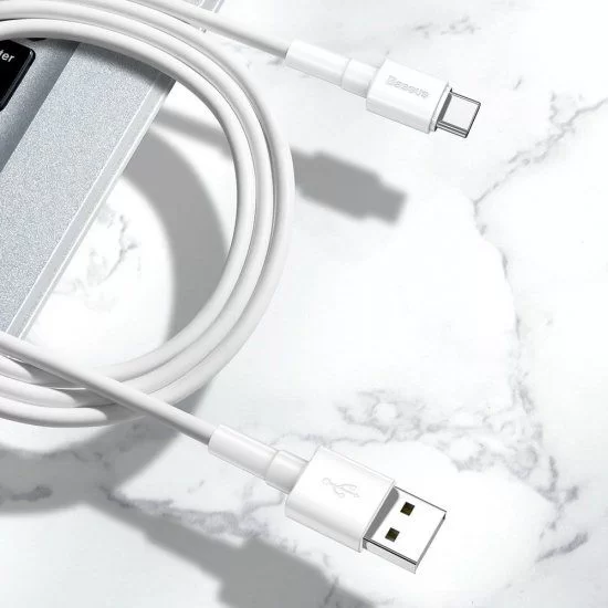Кабель Baseus USB Type-A to Type-C 1m Цвет:белый