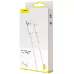 Кабель Baseus USB Type-A to Type-C 1m Цвет:белый