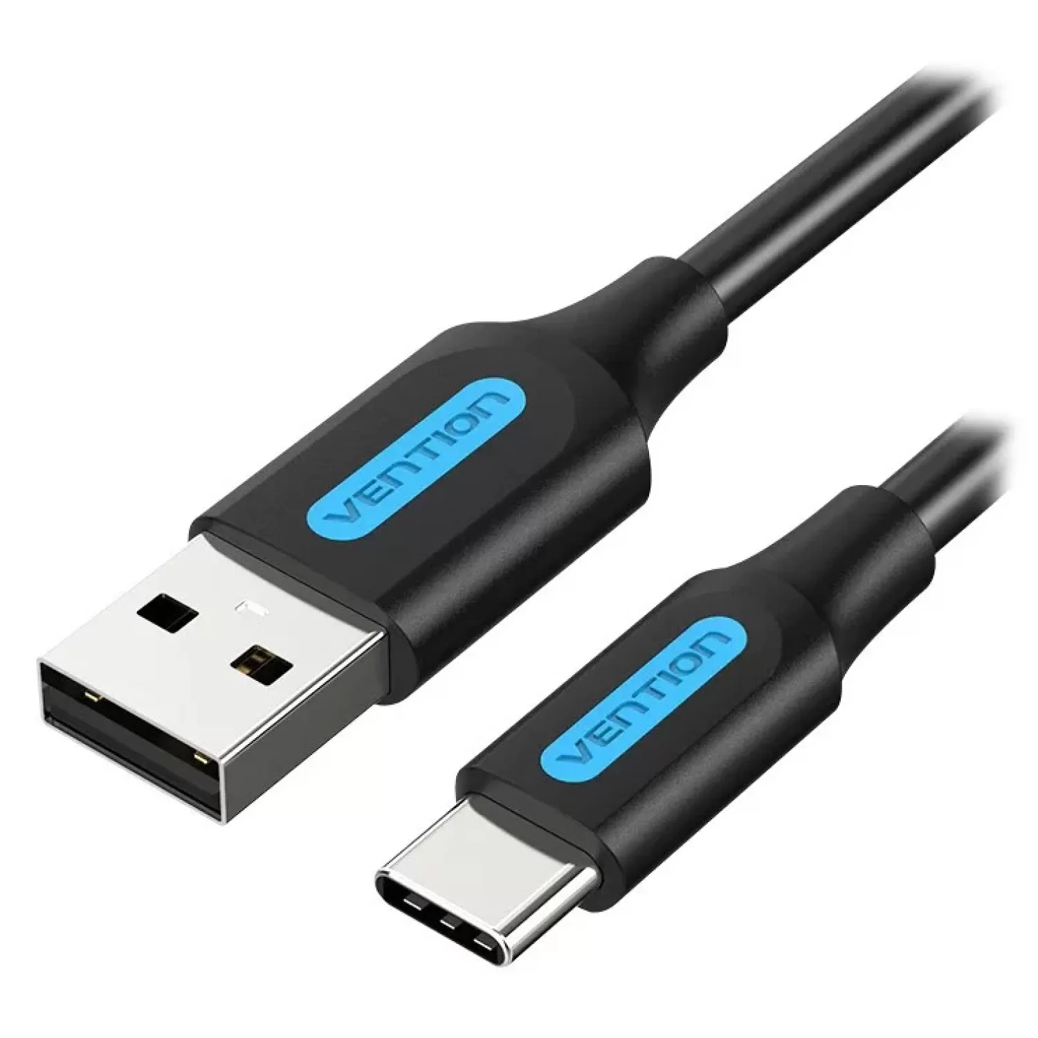 Кабель Vention USB-A to USB-C 3A/5Gbps "Fast Charging and Data Transfer" 2m Cable Цвет:чёрный