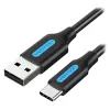 Cable Vention USB-A to USB-C 3A/5Gbps "Fast Charging and Data Transfer" 2m Cable Color:black