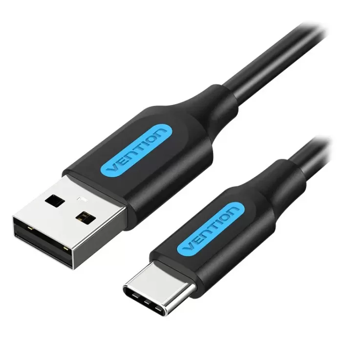Cable Vention USB-A to USB-C 3A/5Gbps "Fast Charging and Data Transfer" 2m Cable Color:black