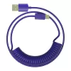 Cable 1St Player 1StPlayer USB-A to USB-C Spring up to 2.5m Purple Blue Color:blue purple Cable 1St Player 1StPlayer USB-A to USB-C Spring up to 2.5m Purple Blue Color:blue purple