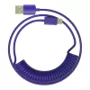 Cable 1St Player 1StPlayer USB-A to USB-C Spring up to 2.5m Purple Blue Color:blue purple Cable 1St Player 1StPlayer USB-A to USB-C Spring up to 2.5m Purple Blue Color:blue purple