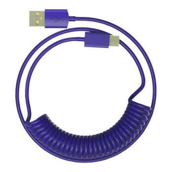 Кабель 1St Player 1StPlayer USB-A to USB-C Spring up to 2.5m Purple Blue