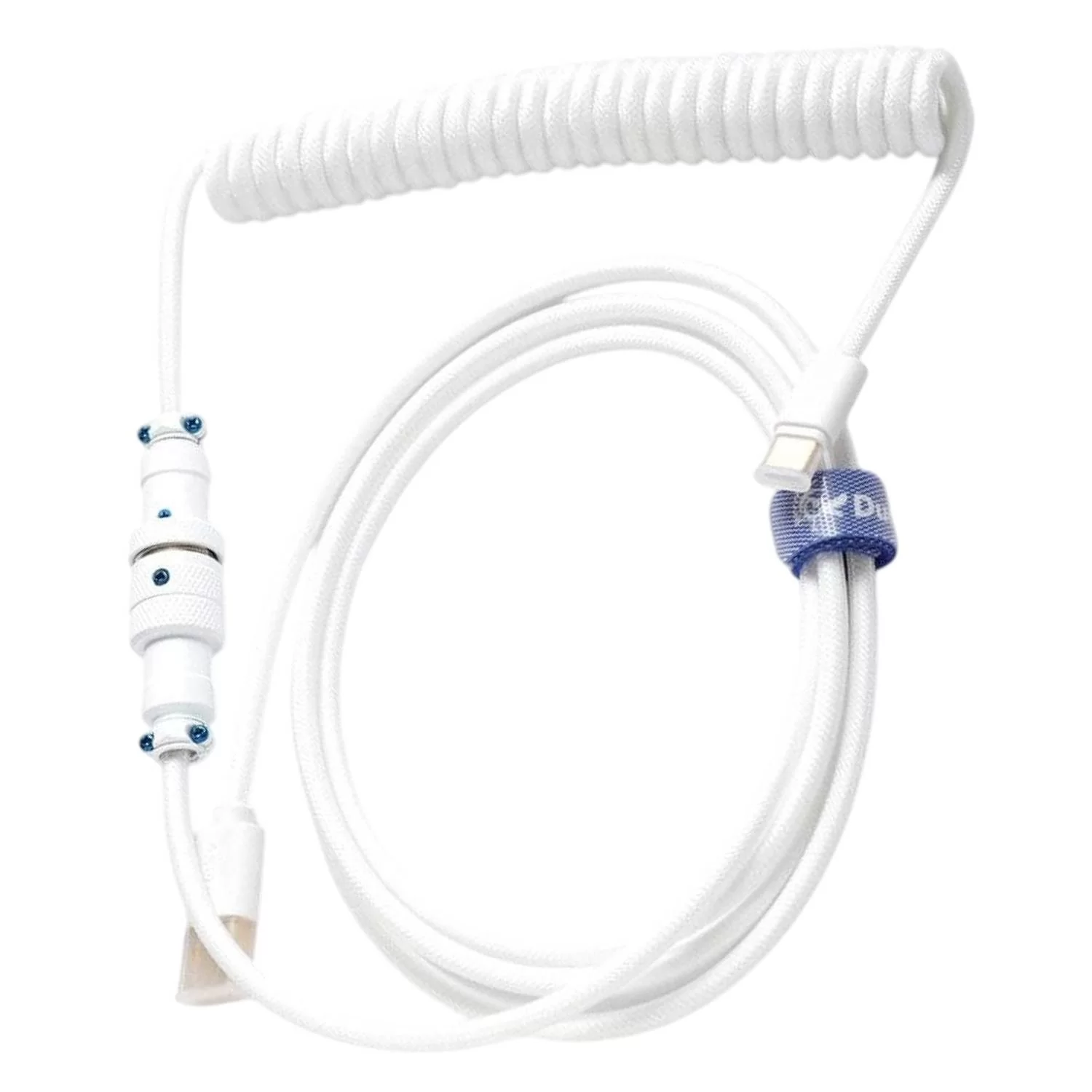 Cable Ducky USB-A -USB-C Premicord Coiled - white