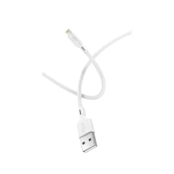 Charging cable Silver Line Lightning to USB TPE 2m Color:silver