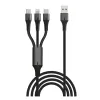 Charging cable Silver Line 3 USB to LIGHTNING Type-c x2 1.5m Charging cable Silver Line 3 USB to LIGHTNING Type-c x2 1.5m
