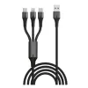 Charging cable Silver Line 3 USB to LIGHTNING Type-c x2 1.5m Charging cable Silver Line 3 USB to LIGHTNING Type-c x2 1.5m