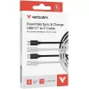 Cable Verbatim Essentials Sync & Charge USB-C to USB-C 60W 1m 2-Pack