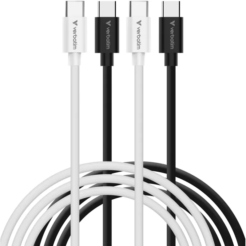 Cable Verbatim Essentials Sync & Charge USB-C to USB-C 60W 1m 2-Pack