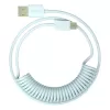 כבל 1St Player 1StPlayer USB-A to USB-C Spring up to 2.5m Sky Blue צבע כחול