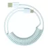 כבל 1St Player 1StPlayer USB-A to USB-C Spring up to 2.5m Sky Blue צבע כחול