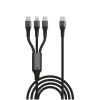 Charging cable Silver Line 3 Type-c to LIGHTNING and Type-c 2x 1.5m