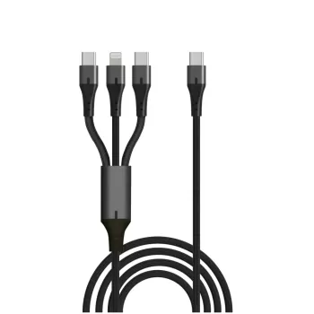 Charging cable Silver Line 3 Type-c to LIGHTNING and Type-c 2x 1.5m