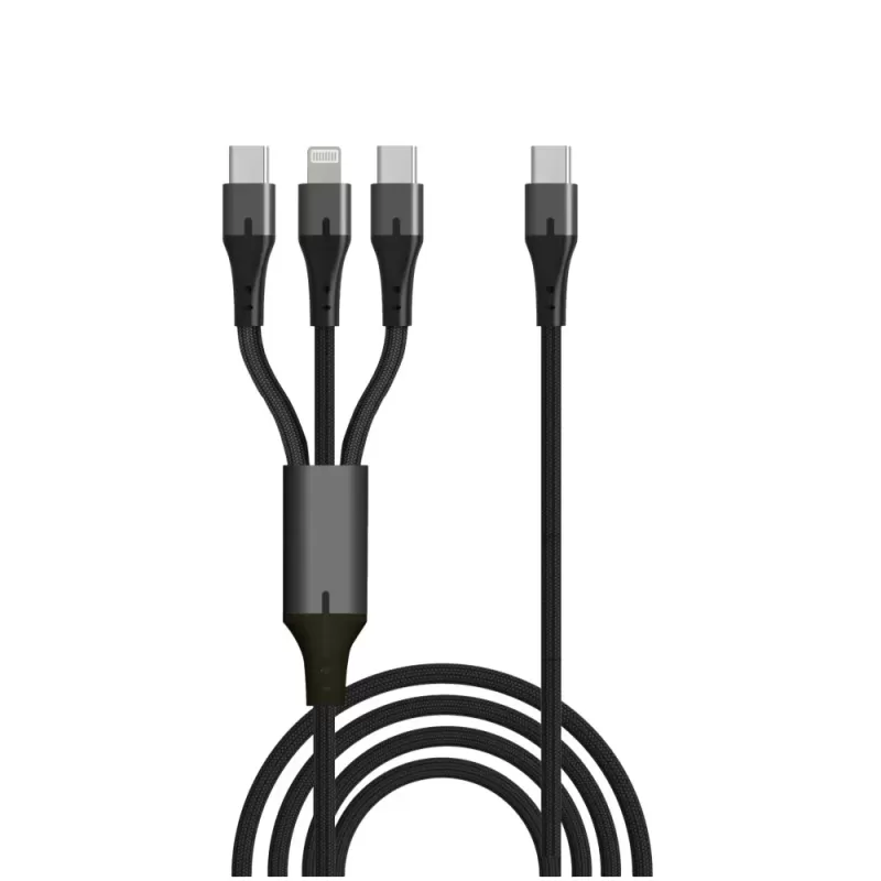 Charging cable Silver Line 3 Type-c to LIGHTNING and Type-c 2x 1.5m