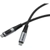 Cable Verbatim Sync & Charge USB4 USB-C to USB-C 240W 40Gbps 1.2m with Power Display Color:black Cable Verbatim Sync & Charge USB4 USB-C to USB-C 240W 40Gbps 1.2m with Power Display Color:black