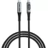 Cable Verbatim Sync & Charge USB4 USB-C to USB-C 240W 40Gbps 1.2m with Power Display Color:black