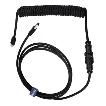 Cable Ducky USB-A to USB-C Premicord Coiled - Phantom Color:black