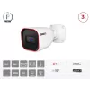 מצלמת צינור Provison I2-33K0AP AHD 2.8mm Lens 20m IR IP67 I2-33K0AP-2.8 צבע לבן