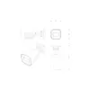 מצלמת צינור Provison I2-33K0AP AHD 2.8mm Lens 20m IR IP67 I2-33K0AP-2.8 צבע לבן