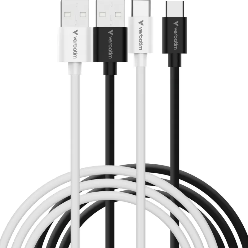 Cable Verbatim Essentials Sync & Charge USB-A to USB-C 1m 2-Pack
