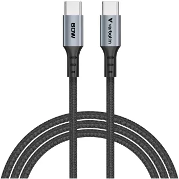 Cable Verbatim Sync & Charge USB-C to USB-C 60W 1.2m Color:black
