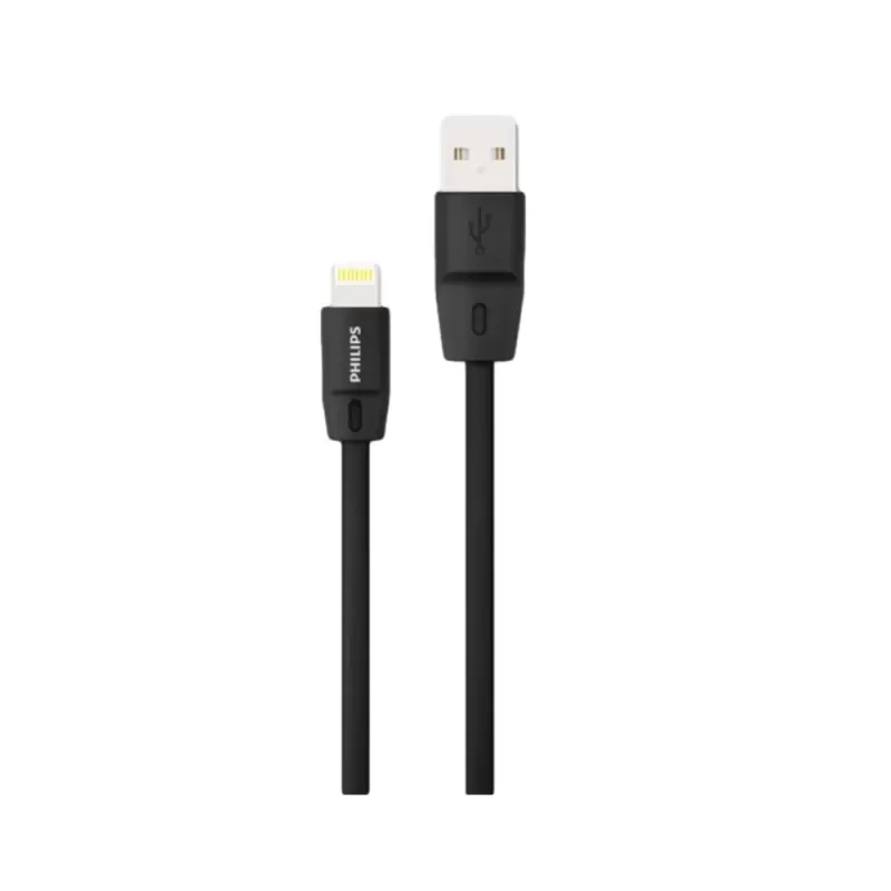 Кабель Philips USB 2.0 To MFI 1.8m Цвет:чёрный