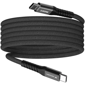 Cable Verbatim Sync & Charge Magnetic USB-C to USB-C 100W 1.2m black