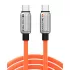 כבל CABLETIME USB-C 240W Charging Cable 2m כתום
