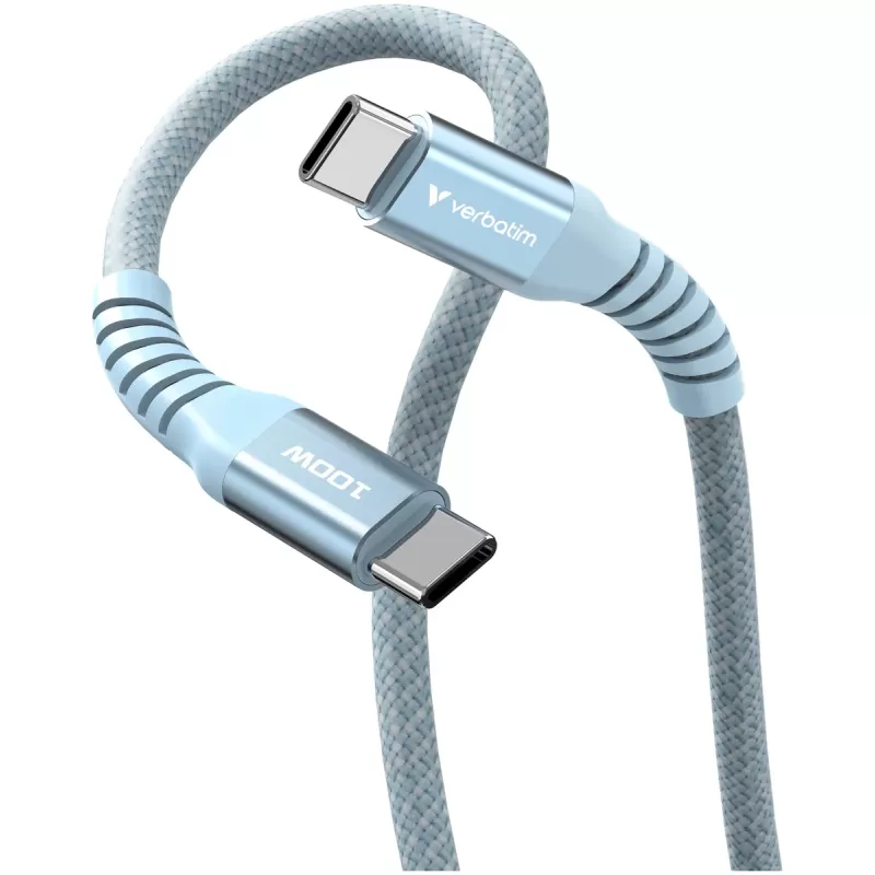 Cable Verbatim Sync & Charge Magnetic Cable USB-C to USB-C 100W 1.2m blue Cable Verbatim Sync & Charge Magnetic Cable USB-C to USB-C 100W 1.2m blue