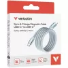 Cable Verbatim Sync & Charge Magnetic Cable USB-C to USB-C 100W 1.2m blue Cable Verbatim Sync & Charge Magnetic Cable USB-C to USB-C 100W 1.2m blue