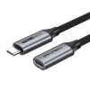 Extension cord CABLETIME USB-C (M) to USB-C (F) USB3.1Gen2 10Gbps PD100W 0.5m Color:black Extension cord CABLETIME USB-C (M) to USB-C (F) USB3.1Gen2 10Gbps PD100W 0.5m Color:black