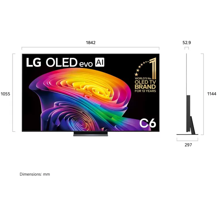 טלוויזיה חכמה LG OLED83C66LA OLED 4K OLED83C66LA - יבואן רשמי