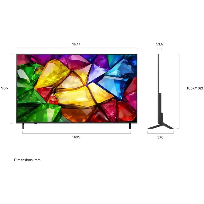 Умный телевизор (Smart TV) LG 75MRGB85B6C Mini RGB evo AI 4K 75MRGB85B6C - официальный импортер