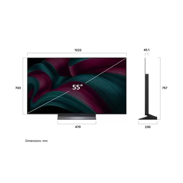 טלוויזיה חכמה LG OLED C5 55 4K OLED55C56LA