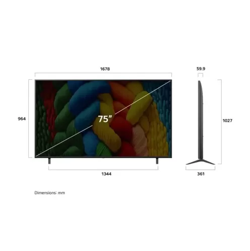 Smart TV LG NANO80 75" NanoCell 4K 75NANO80A6A
