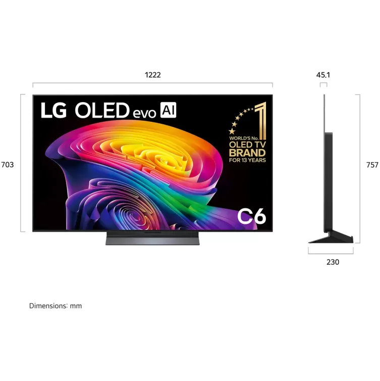 טלוויזיה חכמה LG OLED55C66LA OLED 4K OLED55C66LA - יבואן רשמי