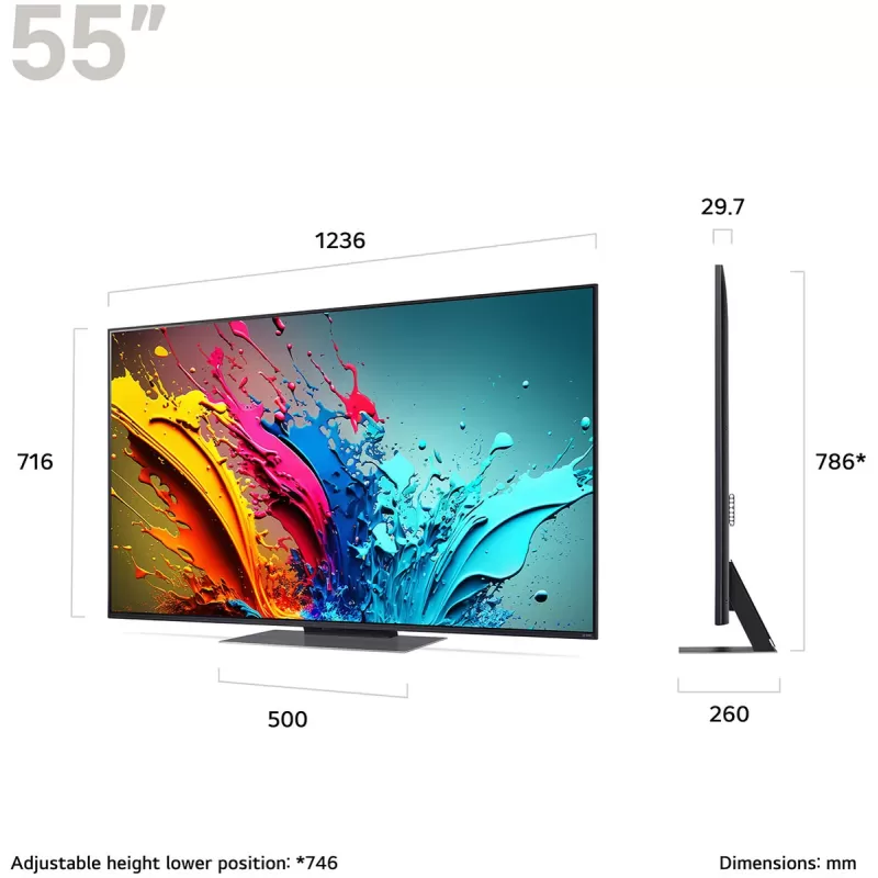 Smart TV LG 55QNED86T6A QNED 4K 55QNED86T6A - official importer