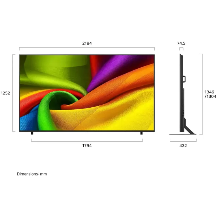 טלוויזיה חכמה LG 98NU850B6LB NANO UHD AI 4K 98NU850B6LB - יבואן רשמי טלוויזיה חכמה LG 98NU850B6LB NANO UHD AI 4K 98NU850B6LB - יבואן רשמי