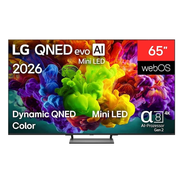 Умный телевизор (Smart TV) LG 65" QNED evo MiniLED 4K 65QNED93B6A