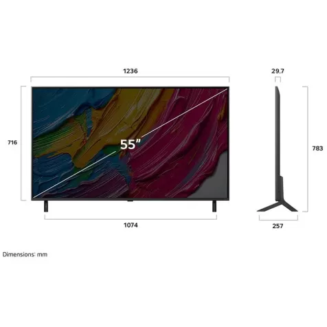 טלוויזיה חכמה LG 55QNED80A6A QNED 4K 55QNED80A6A