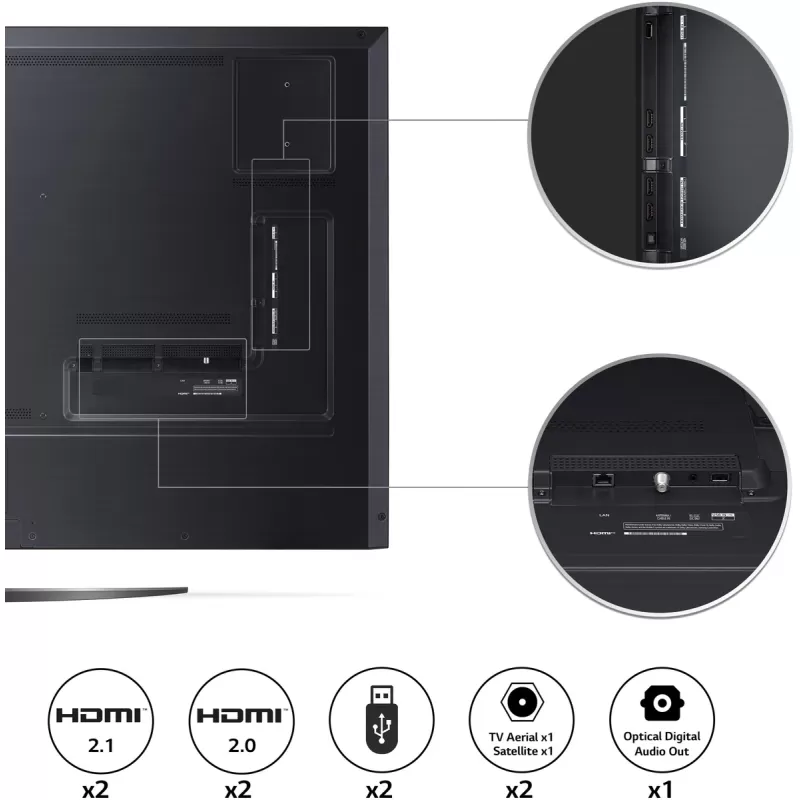 טלוויזיה חכמה LG 75QNED866QA QNED MiniLED 4K 75QNED866QA - יבואן רשמי