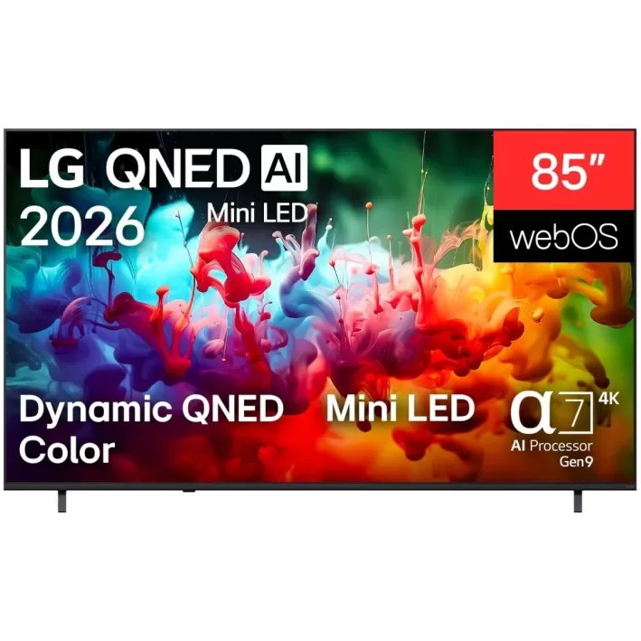 טלוויזיה חכמה LG 85QNED70B6T QNED MiniLED AI 4K 85QNED70B6T - יבואן רשמי