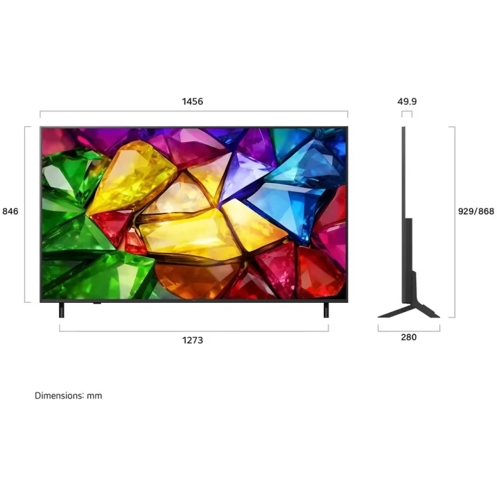 טלוויזיה חכמה LG 65MRGB85B6C Mini RGB evo AI 4K 65MRGB85B6C - יבואן רשמי