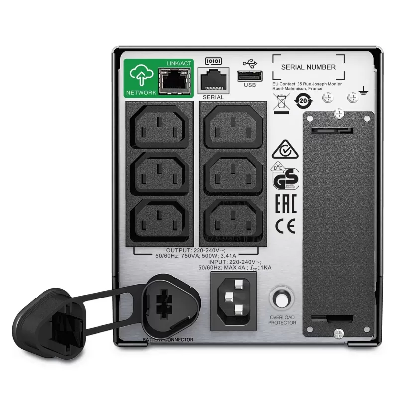 אל פסק APC Smart-UPS 750VA LCD SmartConnect SMT750IC אל פסק APC Smart-UPS 750VA LCD SmartConnect SMT750IC