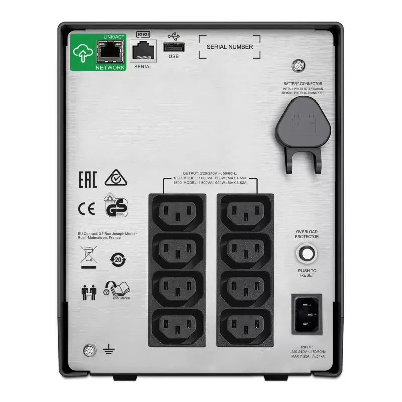 אל פסק APC Smart-UPS C 1500VA LCD 230V SMC1500IC אל פסק APC Smart-UPS C 1500VA LCD 230V SMC1500IC