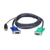 USB cable ATEN 3M USB KVM Cable with 3 in 1 SPHD 2L-5203U ATEN 3M USB KVM Cable 3m Color:black