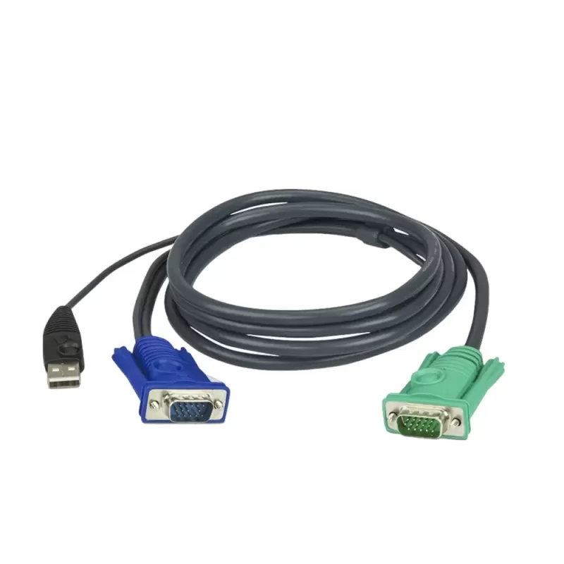 USB cable ATEN 3M USB KVM Cable with 3 in 1 SPHD 2L-5203U ATEN 3M USB KVM Cable 3m Color:black