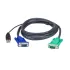 כבל USB ATEN 3M USB KVM Cable with 3 in 1 SPHD 2L-5203U ATEN 3M USB KVM Cable 3m צבע שחור