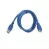 כבל Gold Touch USB 3.0 To Micro B Cable 1.8m CH-USB3-MICROB-1.8 צבע כחול